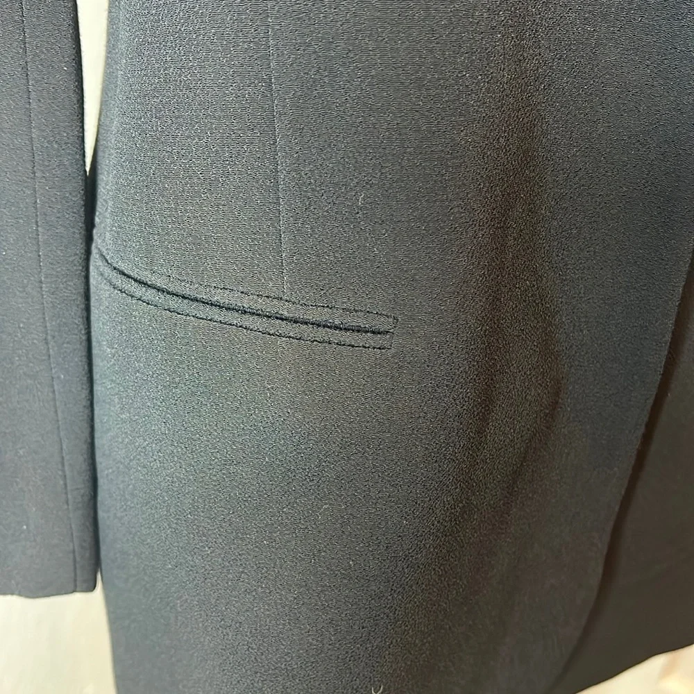 T by Alexander Wang Black One Button Long Blazer Size 6